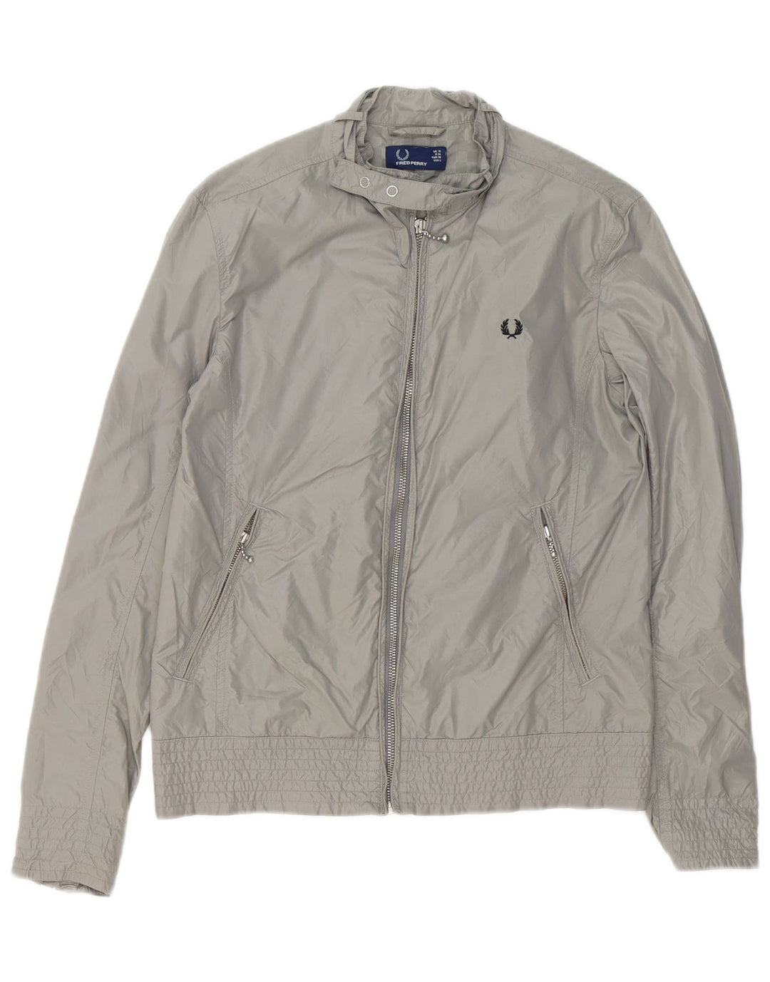 Fred Perry jachetă bomber pentru femei UK 10 mic nailon gri