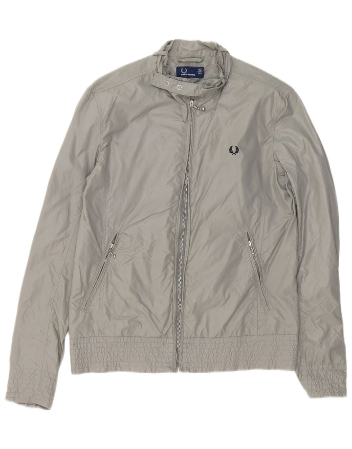 Fred Perry jachetă bomber pentru femei UK 10 mic nailon gri
