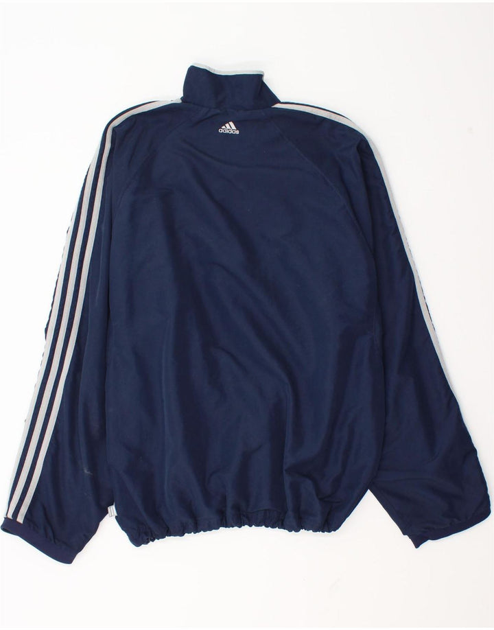 Trening pentru bărbați Adidas Graphic Pullover Top UK 40/42 Medium Bleumarin
