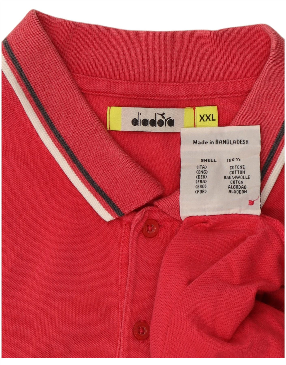 DIADORA Tricou Polo pentru Barbati 2XL Bumbac Roz
