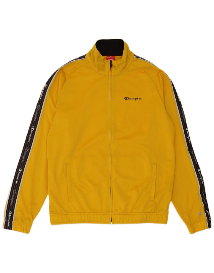 Jachetă de top pentru trening pentru bărbați Champion, XL, galben, poliester color bloc