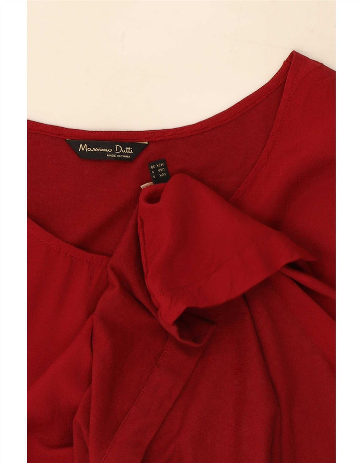 Bluză fără mâneci Massimo Dutti pentru femei UK 10 Small Red