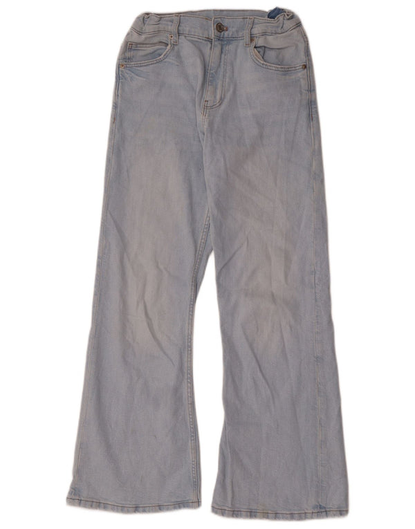 Zara Fete Blugi Evazati 12-13 Ani L26 L28 Albastru Bumbac