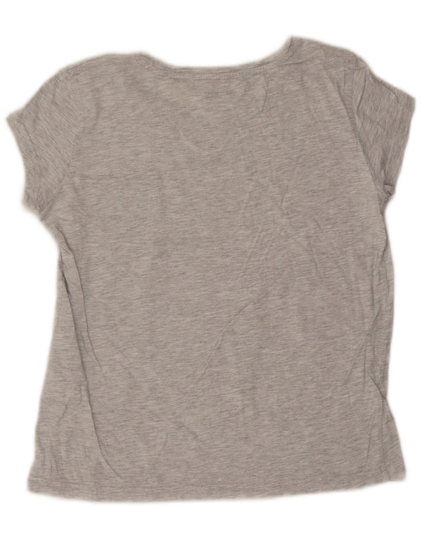 MUSTANG Tricou cu grafic pentru femei Top UK 14 Medium Gri Pete Bumbac