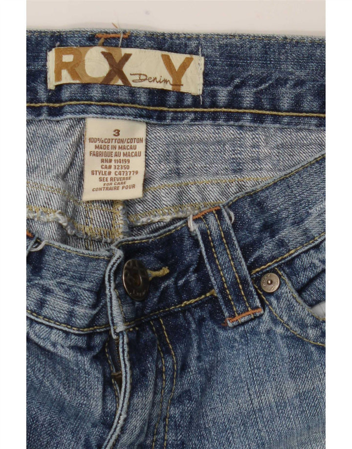Blugi drepți învechiți cu talie joasă pentru femei Roxy US 3 Small W29 L27 Blue