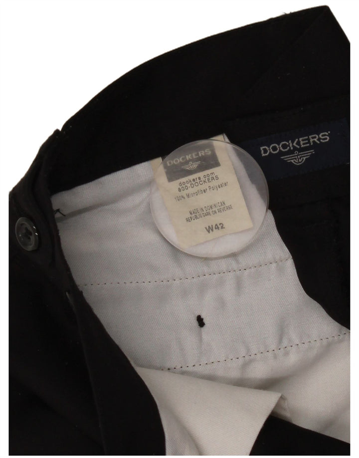 Pantaloni scurți chino pegged Dockers pentru bărbați W42 2XL poliester negru