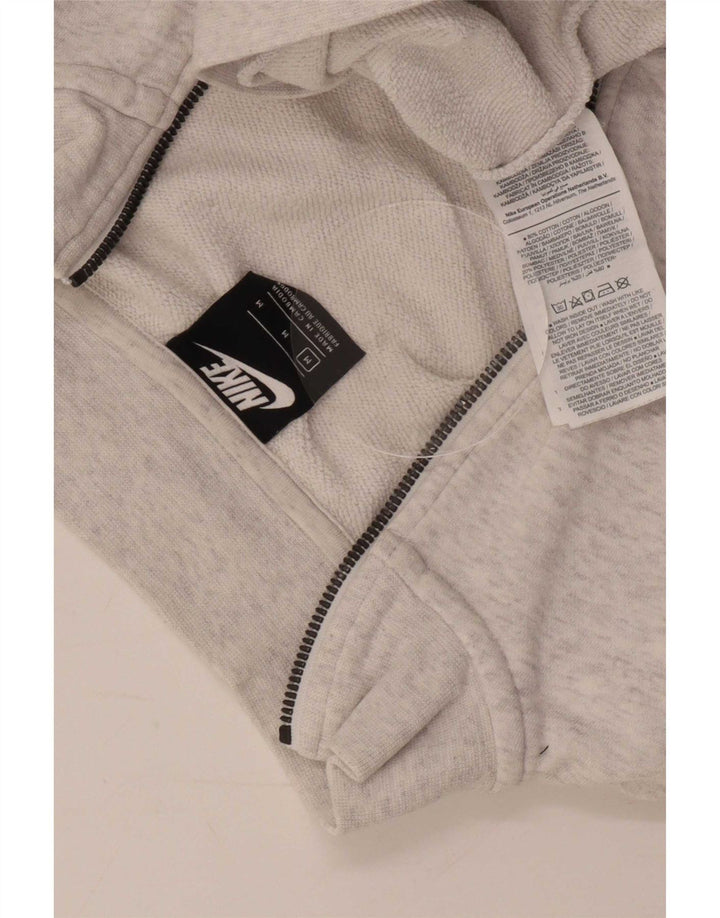 Pulover Nike pentru femei, supradimensionat, cu fermoar și gât, UK 14, gri mediu