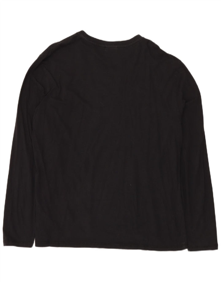 NAPAPIJRI Top grafic pentru bărbați cu mânecă lungă 3XL bumbac negru