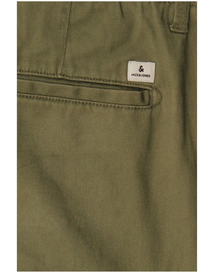 JACK & JONES Mens Cargo Shorts W38 XL Khaki Vintage Jack & Jones and Second-Hand Jack & Jones from Messina Hembry 