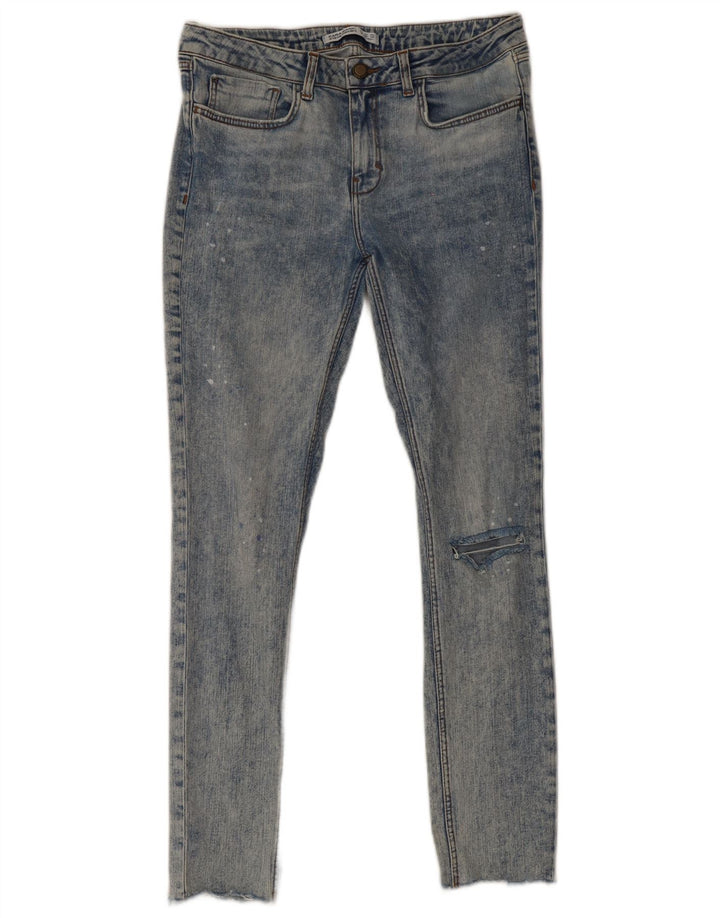 Blugi skinny dama Zara EU 40 Medium W30 L29 Albastru