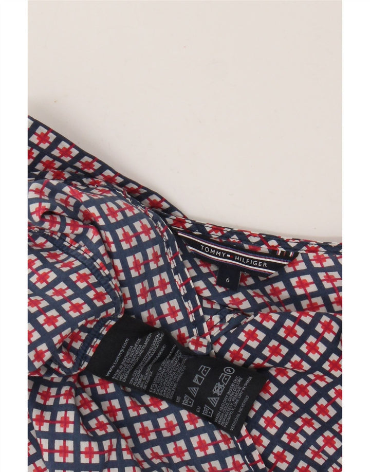 Bluză pentru femei Tommy Hilfiger Top US 6 Medium Bleumarin Geometric Bumbac