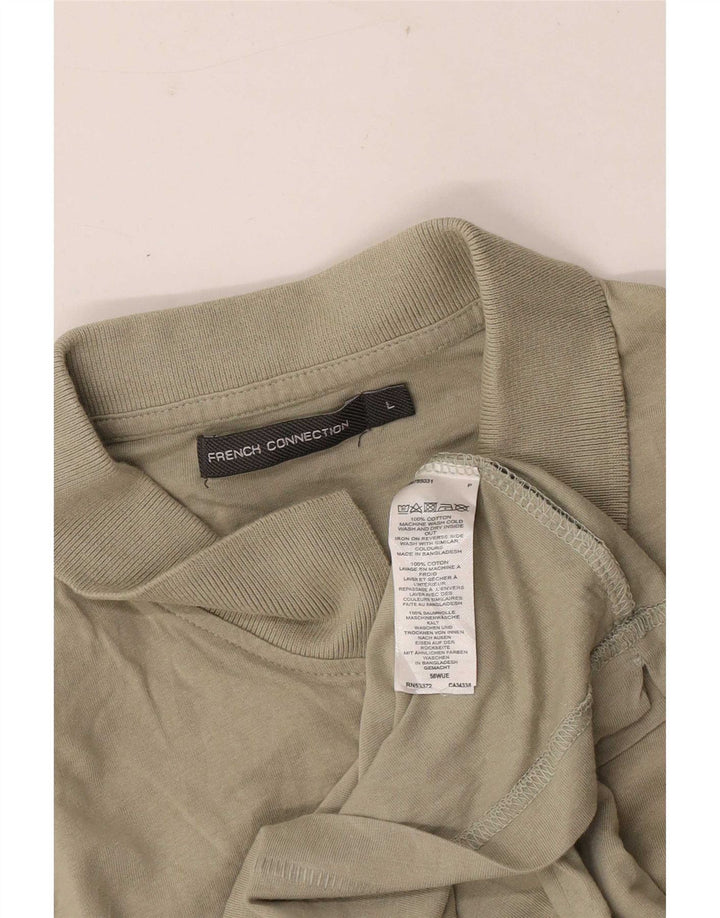 Tricou polo pentru bărbați French Connection, bumbac kaki mare