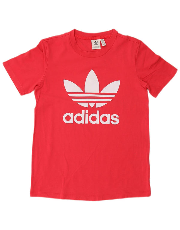 Tricou grafic ADIDAS pentru femei Top UK 10 Small Pink Bumbac