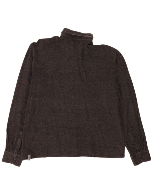 Cămașă polo cu mânecă lungă pentru bărbați Slam 3XL, gri pete