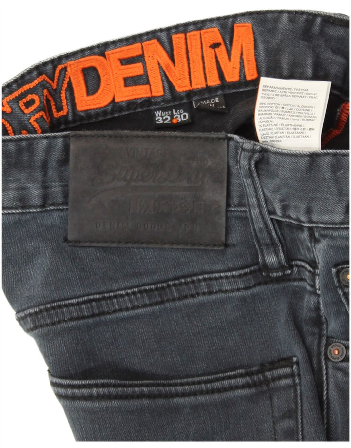 Blugi slim pentru bărbați SUPERDRY W32 L30 bumbac albastru
