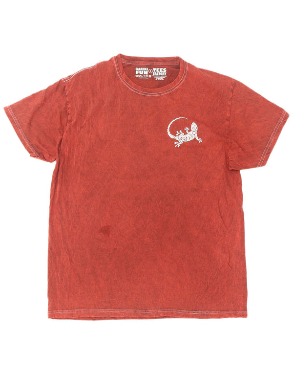 Tricou pentru bărbați vintage Top mic bumbac roșu