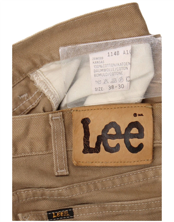 Blugi conici pentru bărbați Lee W38 L30 bumbac maro
