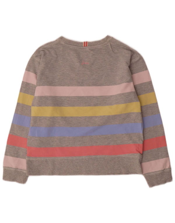 Pulover supradimensionat pentru femei Joules UK 8 Bumbac cu dungi gri mici
