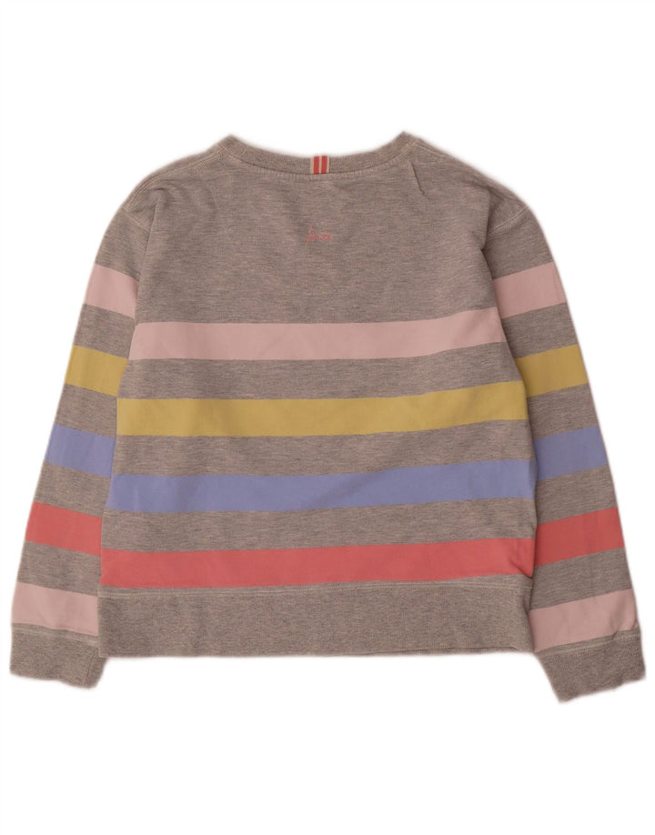Pulover supradimensionat pentru femei Joules UK 8 Bumbac cu dungi gri mici