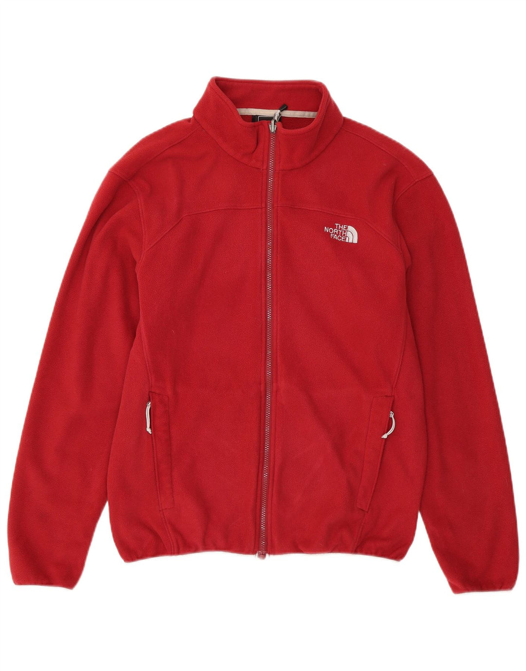 The North Face Mens Liner Fleece Jacket UK 38 Medium Red Poliester