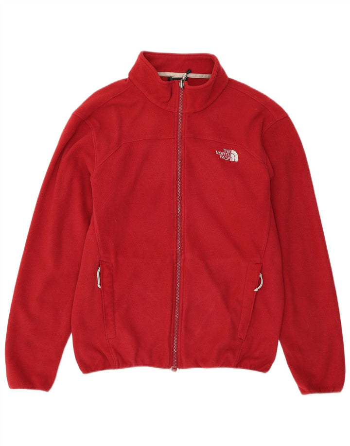 The North Face Mens Liner Fleece Jacket UK 38 Medium Red Poliester