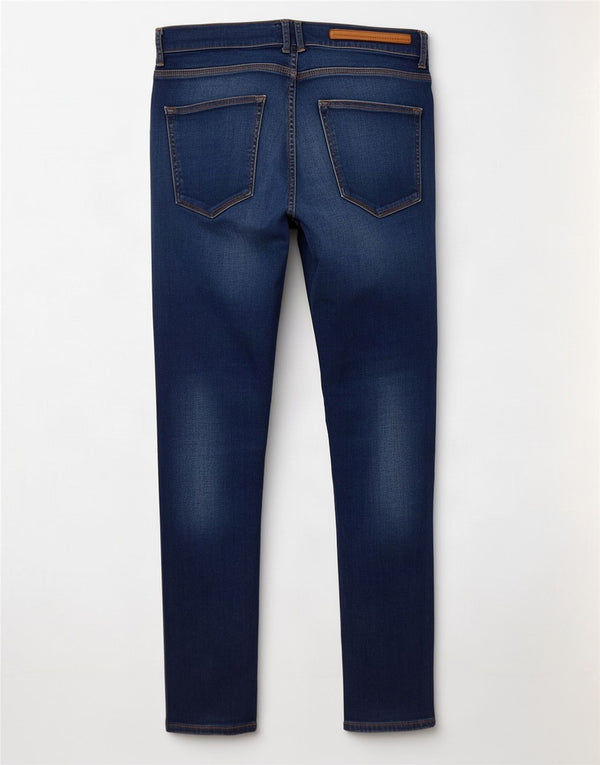Blugi skinny pentru bărbați Zara EU 42 Large W32 L29 Albastru