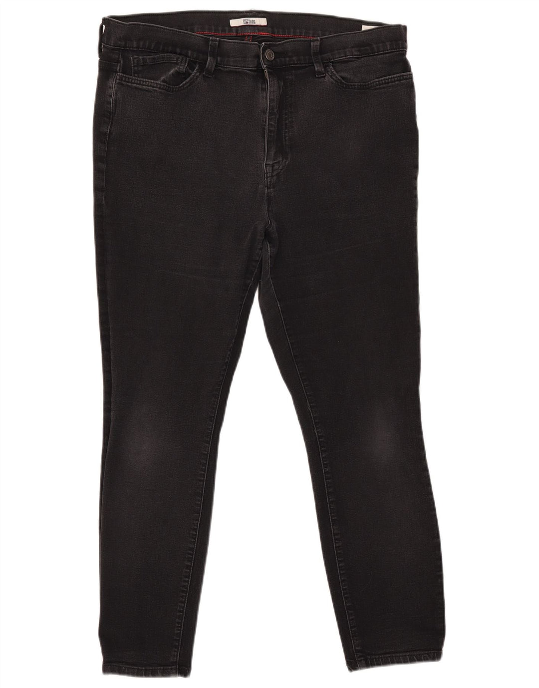 TOMMY HILFIGER Blugi skinny pentru femei cu talie mare US 18 2XL W38 L26 Negri