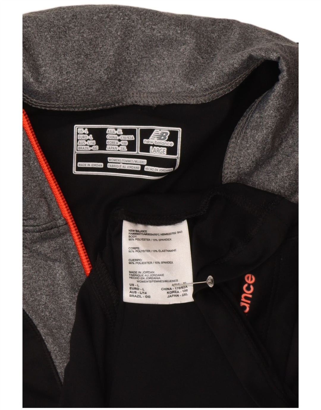 Trening pentru bărbați New Balance Top Jachetă mare, negru, poliester color bloc
