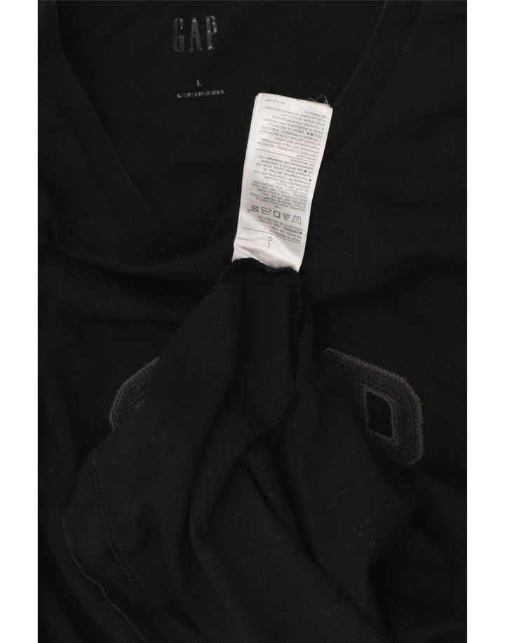 Tricou grafic Gap pentru bărbați Top mare din bumbac negru