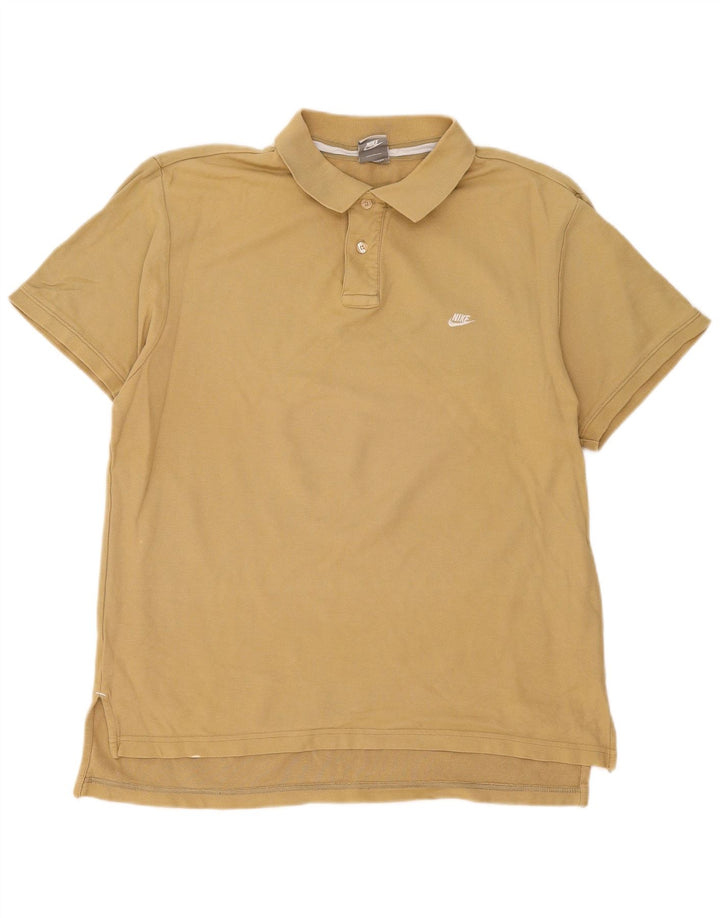 Tricou polo Nike pentru bărbați, bumbac kaki mare
