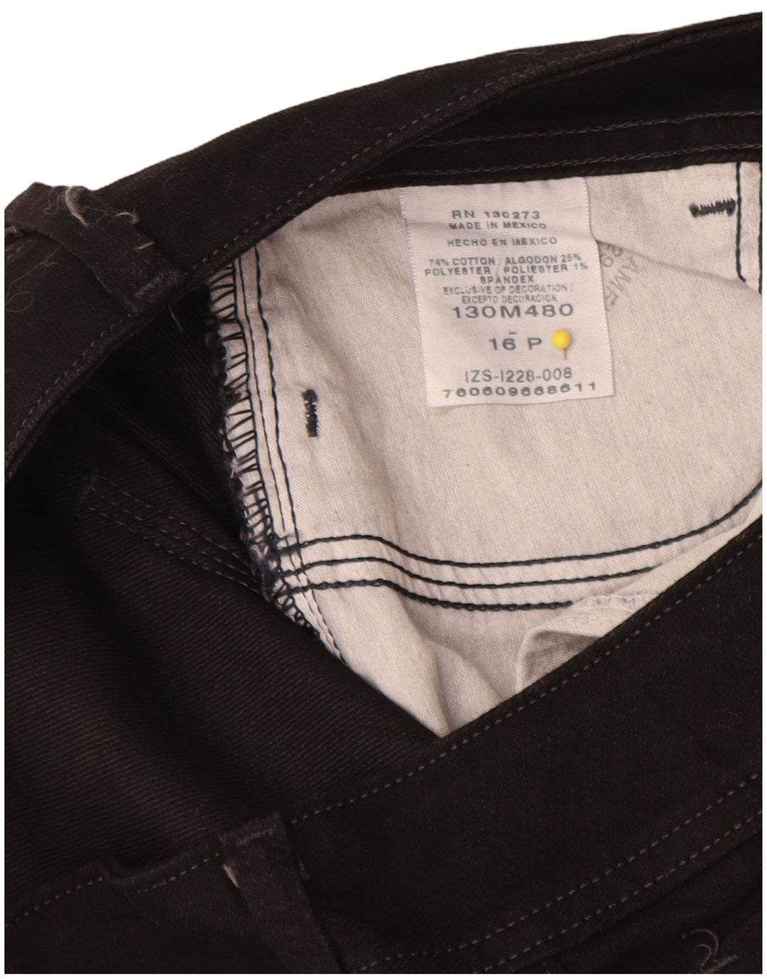 Blugi Lee, zvelți, cu bootcut pentru femei US 16 2XL W34 L30, bumbac negru