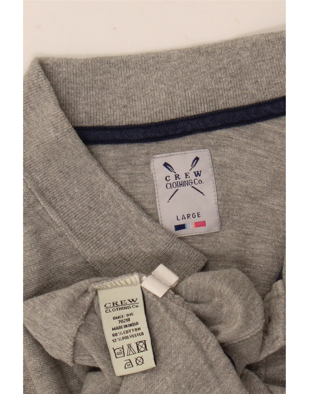 Crew Clothing Tricou polo pentru bărbați, mare, gri, bumbac