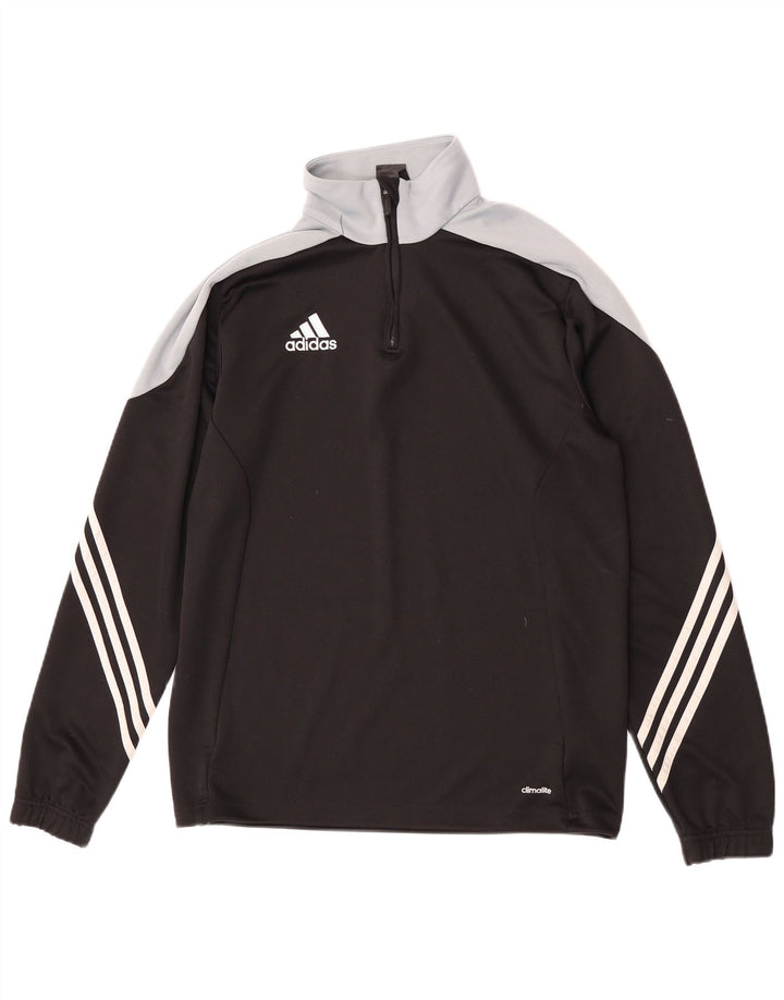 Adidas Climalite Pullover Trening Top Mediu Negru Colorblock