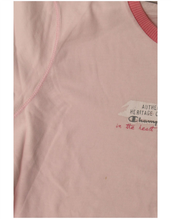 Tricou grafic Champion Heritage Classics pentru femei Top UK 12 Medium Pink