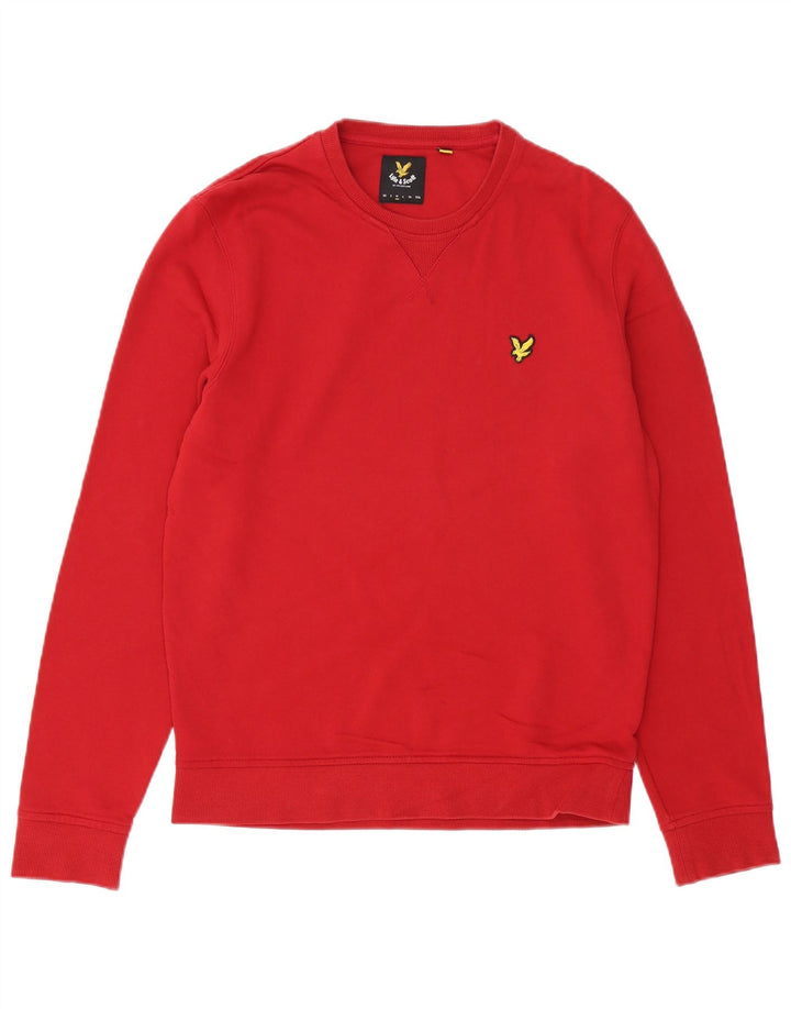 LYLE & SCOTT Hanorac pentru bărbați Pulover Bumbac Roșu Mediu