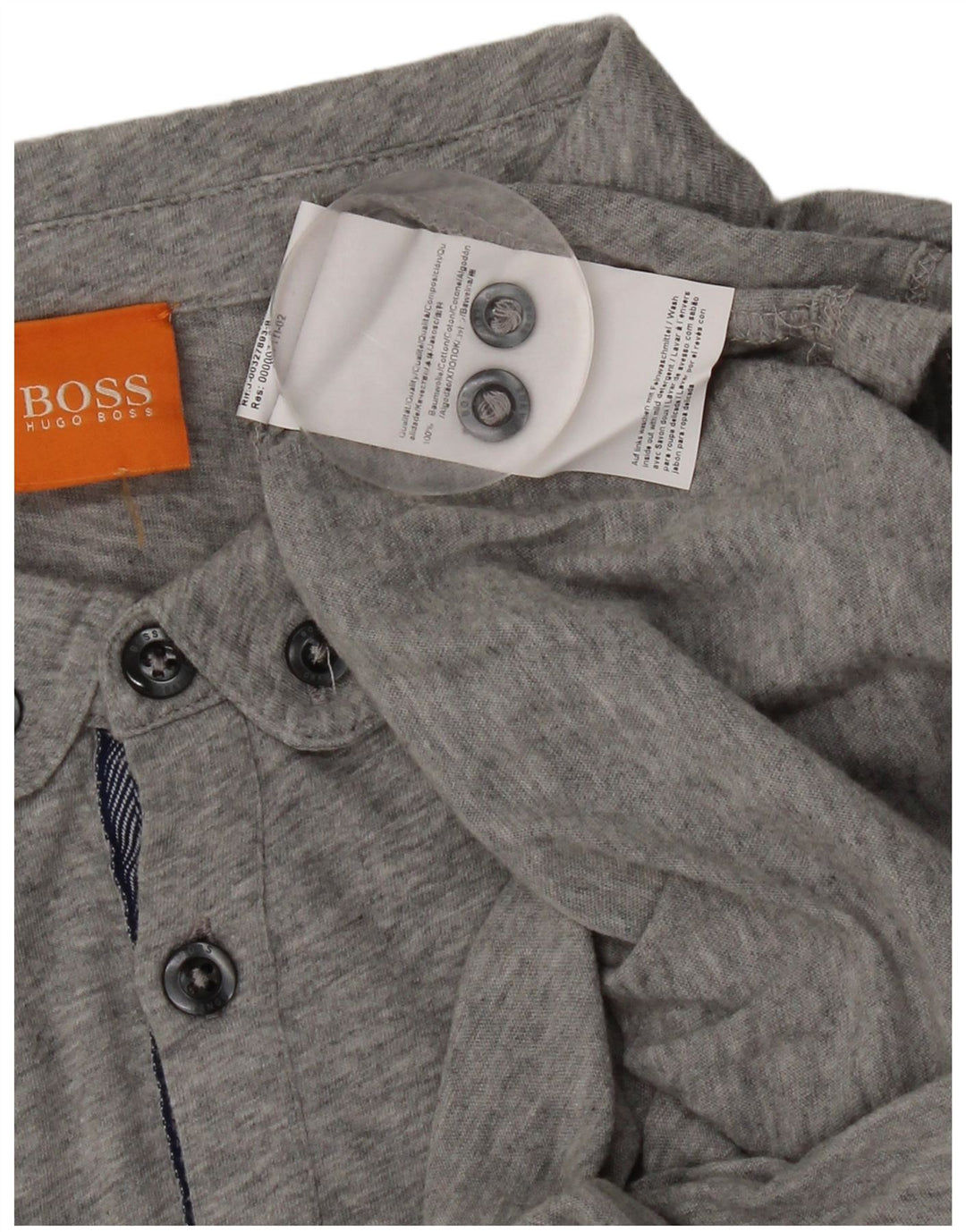 Tricou polo pentru bărbați Hugo Boss, bumbac gri mare