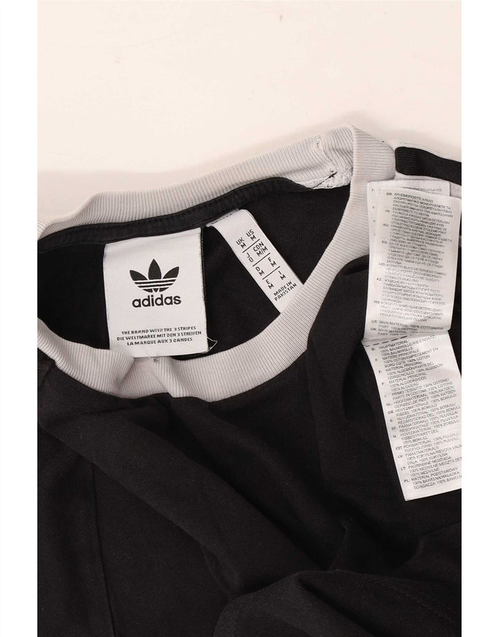 Tricou Bărbați Adidas Top Mediu Negru Bumbac
