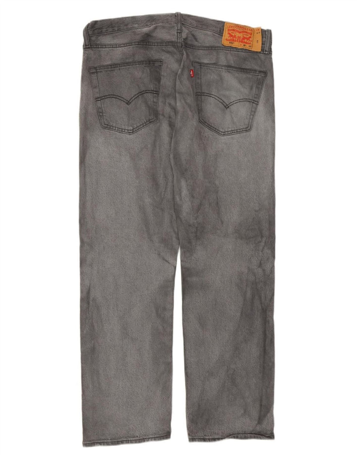 Blugi drepti pentru bărbați Levi's 501 W36 L30 bumbac gri