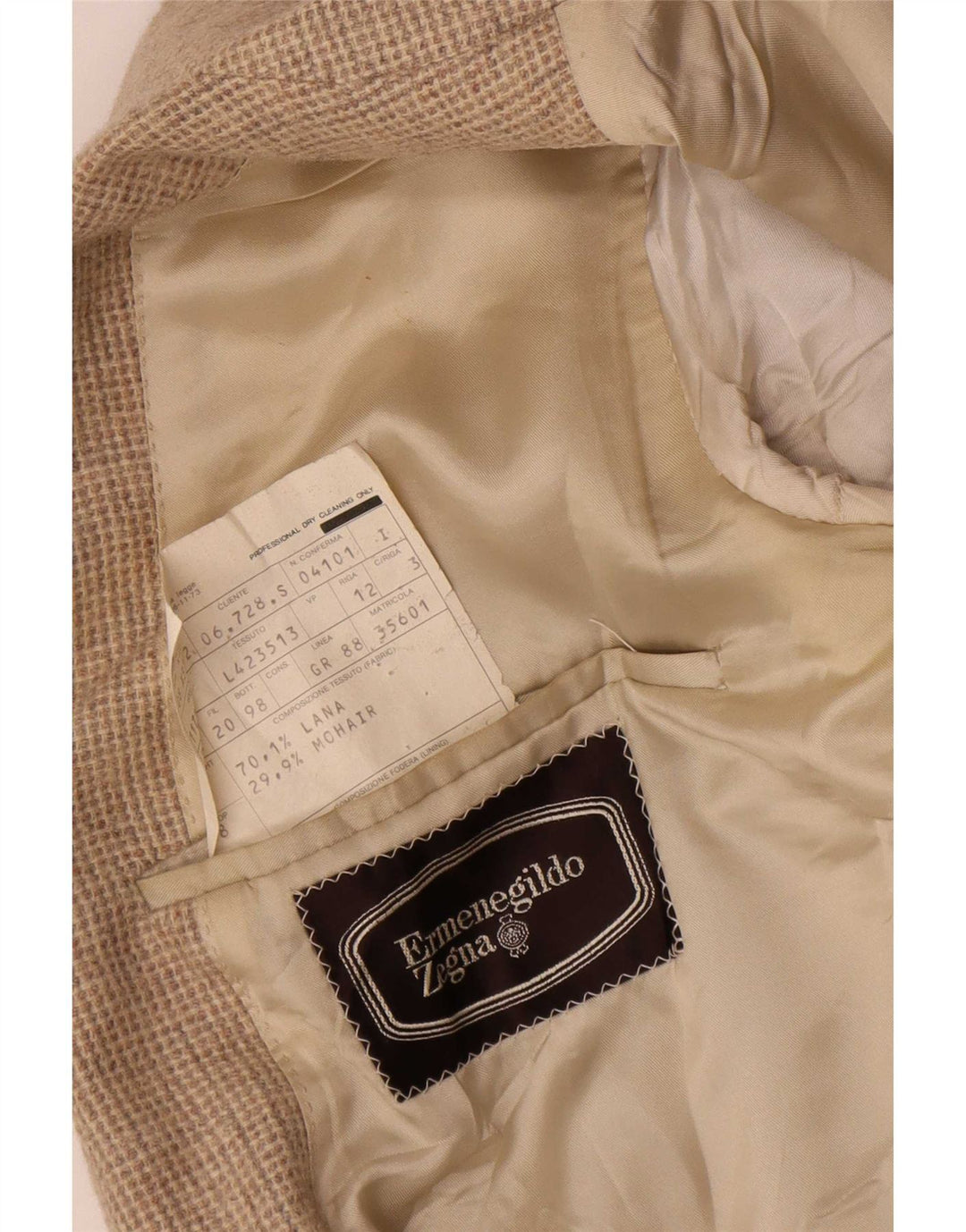 Sacou blazer pentru bărbați Ermenegildo Zegna IT 46 mic maro Houndstooth