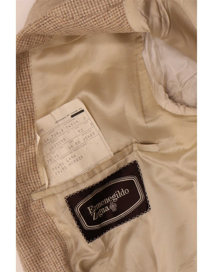 Sacou blazer pentru bărbați Ermenegildo Zegna IT 46 mic maro Houndstooth