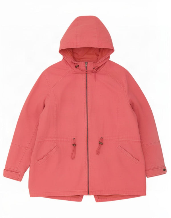 Jachetă parka cu glugă pentru femei Cotton Traders UK 24 4XL roz
