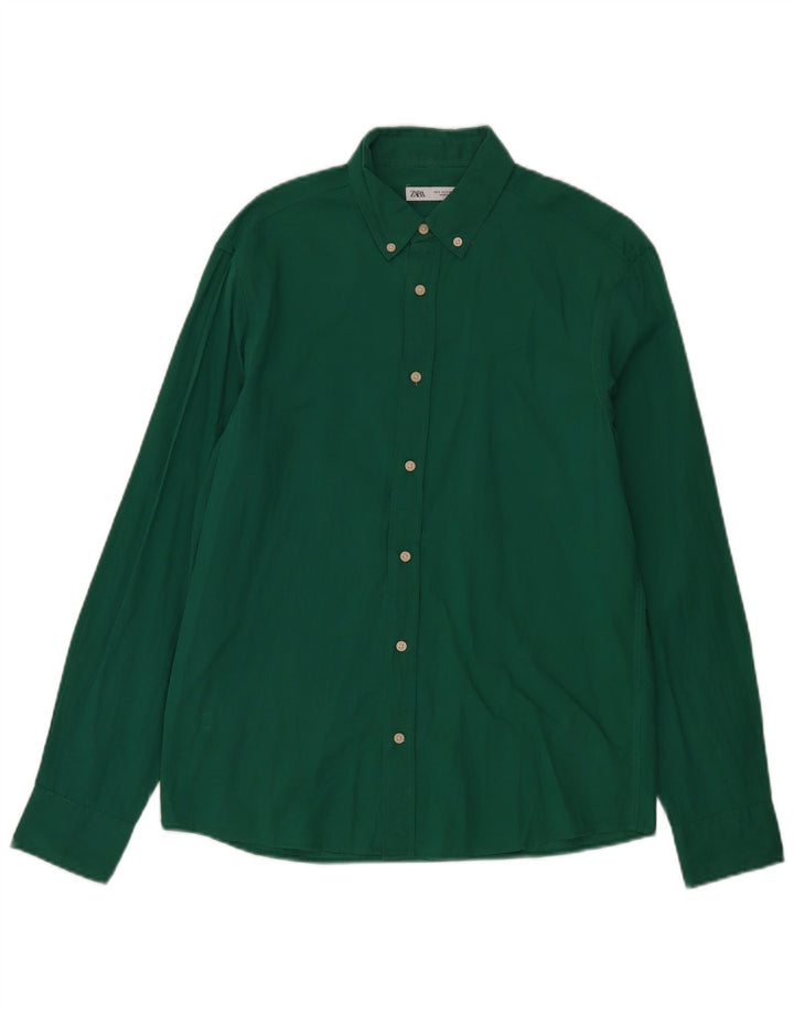 Cămașă pentru bărbați Zara Mic Verde