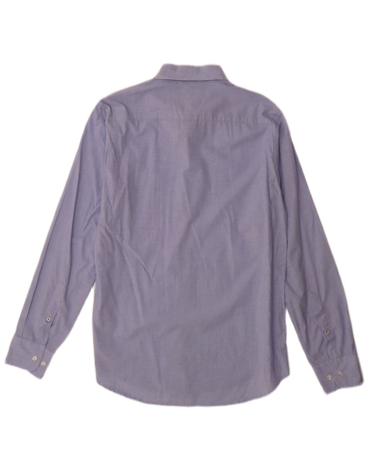 Cămașă BONOBOS pentru bărbați, lungă, slim, bumbac albastru mediu