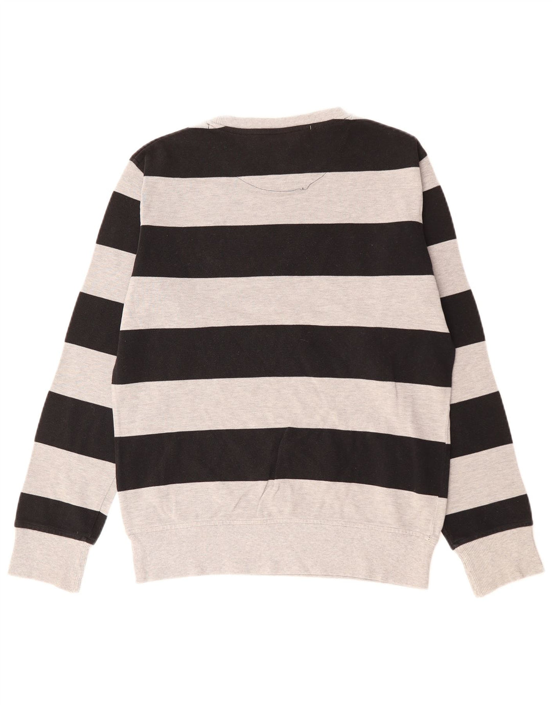 SERGIO TACCHINI Hanorac pentru bărbați Pulover mic, gri, bumbac cu dungi