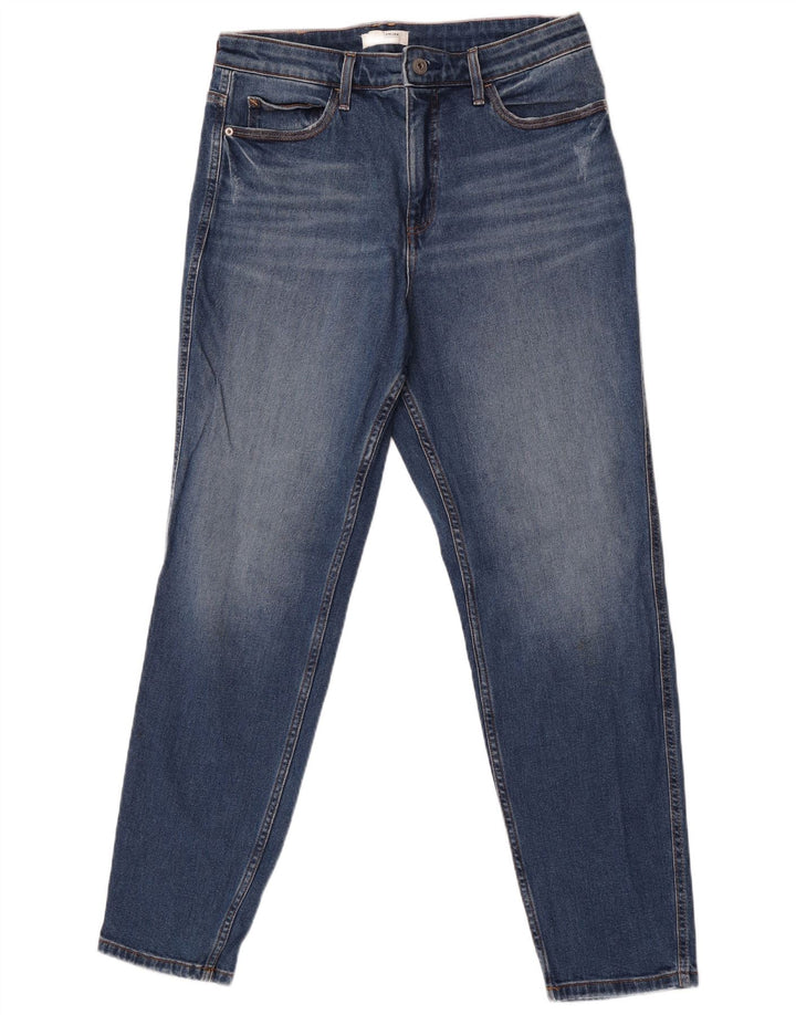 White Stuff Blugi subțiri de weekend pentru femei UK 12 Medium W32 L31 Blue Bumbac