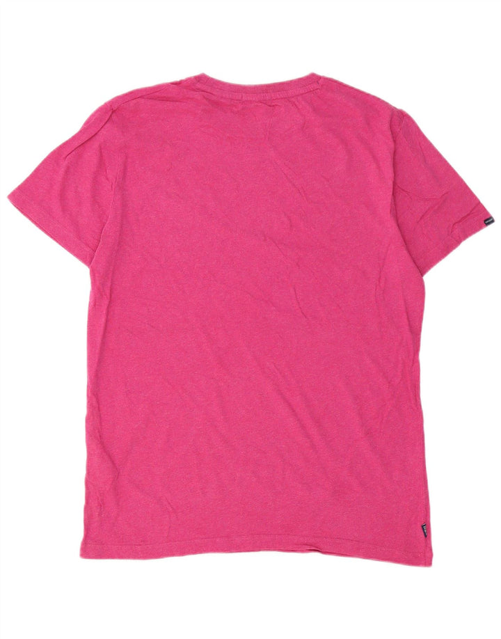 Tricou pentru bărbați Superdry Top Medium Pink Bumbac