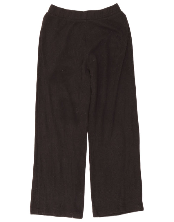 Pantaloni largi din tricot pentru femei Zara Mediu L28 L28 Bumbac negru