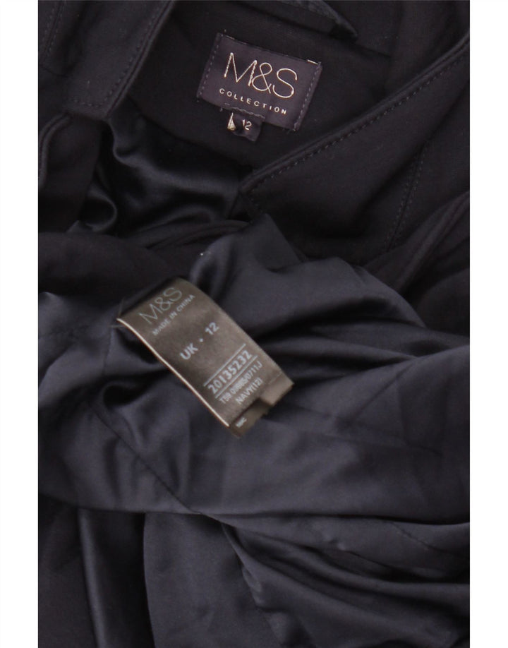 Jachetă pentru femei Marks & Spencer cu 1 buton, UK 12, bleumarin mediu
