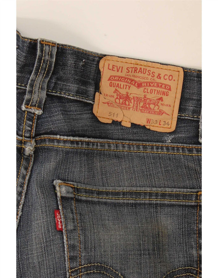 Blugi Levi's 511 Slim pentru femei W33 L34 Bumbac bleumarin
