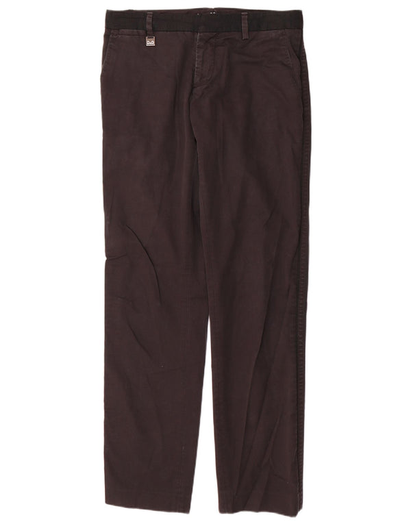 DOLCE & GABBANA Pantaloni chino drepți pentru femei IT 46 Large W32 L32 Negru